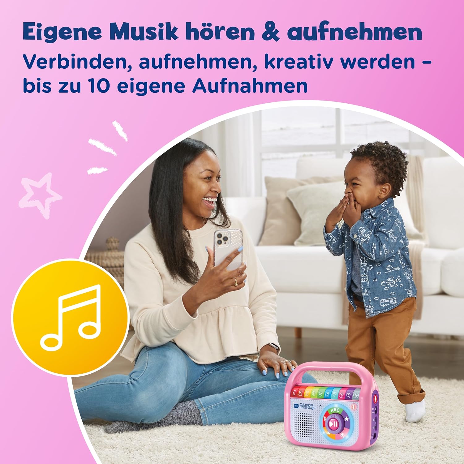 Detalle 2 de Vtech Mein Erster Musik-Player 40 Lieder