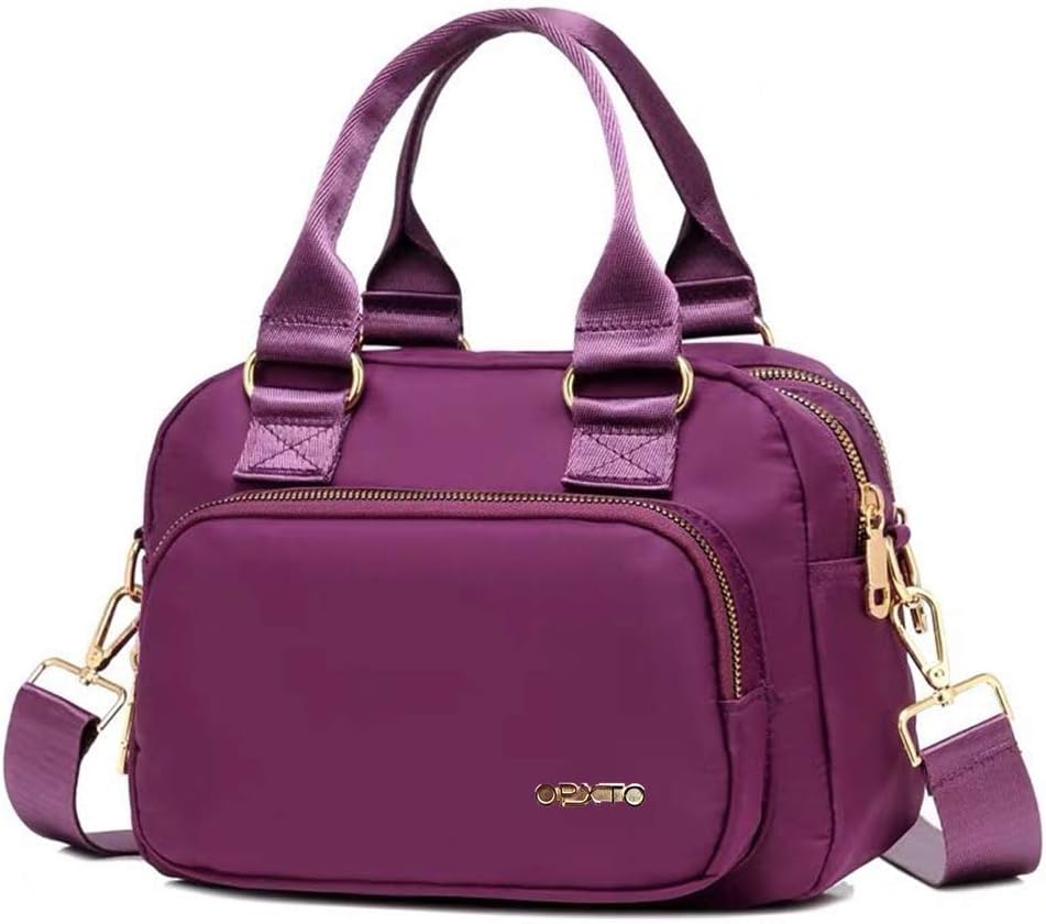 Detalle de OPXTO nylon multi-pocket cross-body & shoulder bag for women – waterproof, lightweight tote style