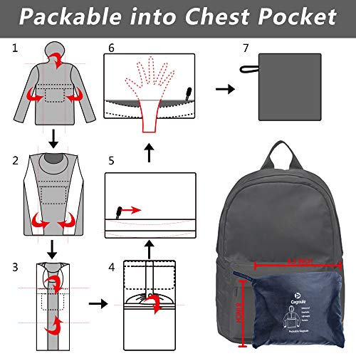Thumbnail 6 de Outdoor Ventures Men's Waterproof Rain Jacket Packable Hooded Pullover