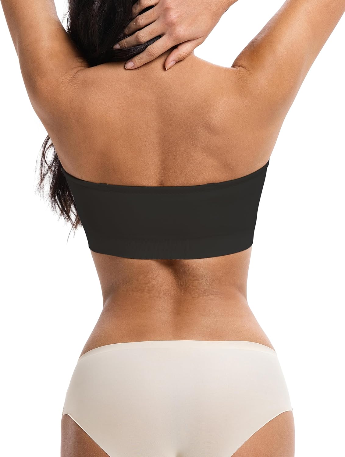 Detalle de ANGOOL BH ohne Träger Damen – Trägerloser Push Up mit Anti-Rutsch Silikon, bandeau ohne Bügel