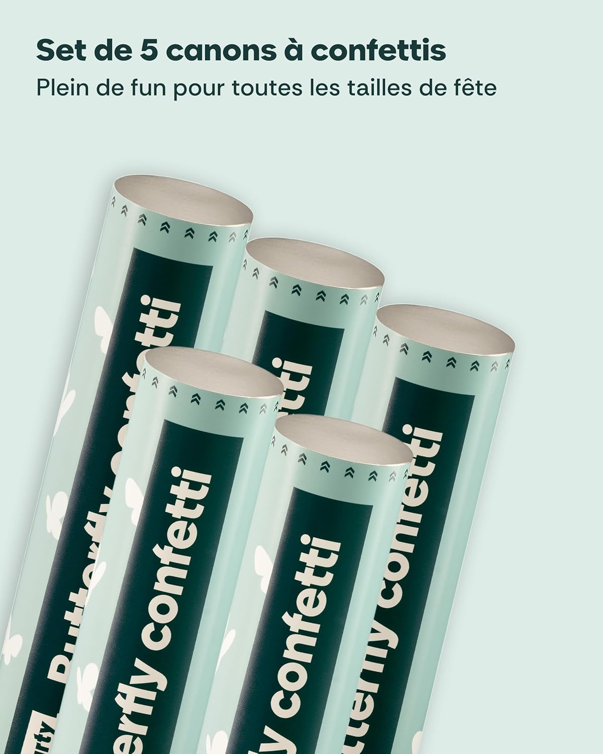 Thumbnail 4 de Partyjoker 5 Canons à Confettis Papillons 5 m