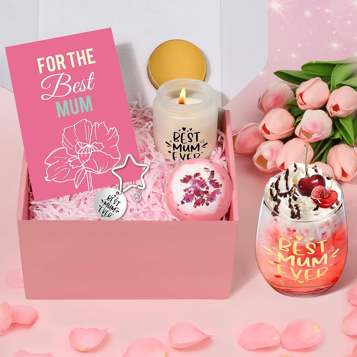 Detalle 2 de Tecanne Mothers Day Gifts 16oz Glass