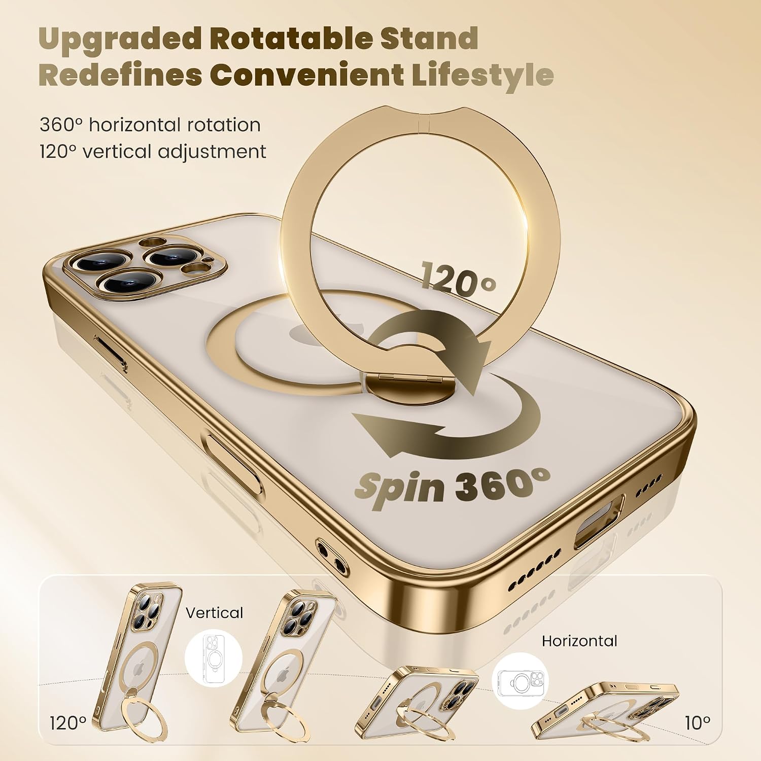 Thumbnail 4 de GolbinBox iPhone 15 Pro Max Magnetic Case with 360° Spin