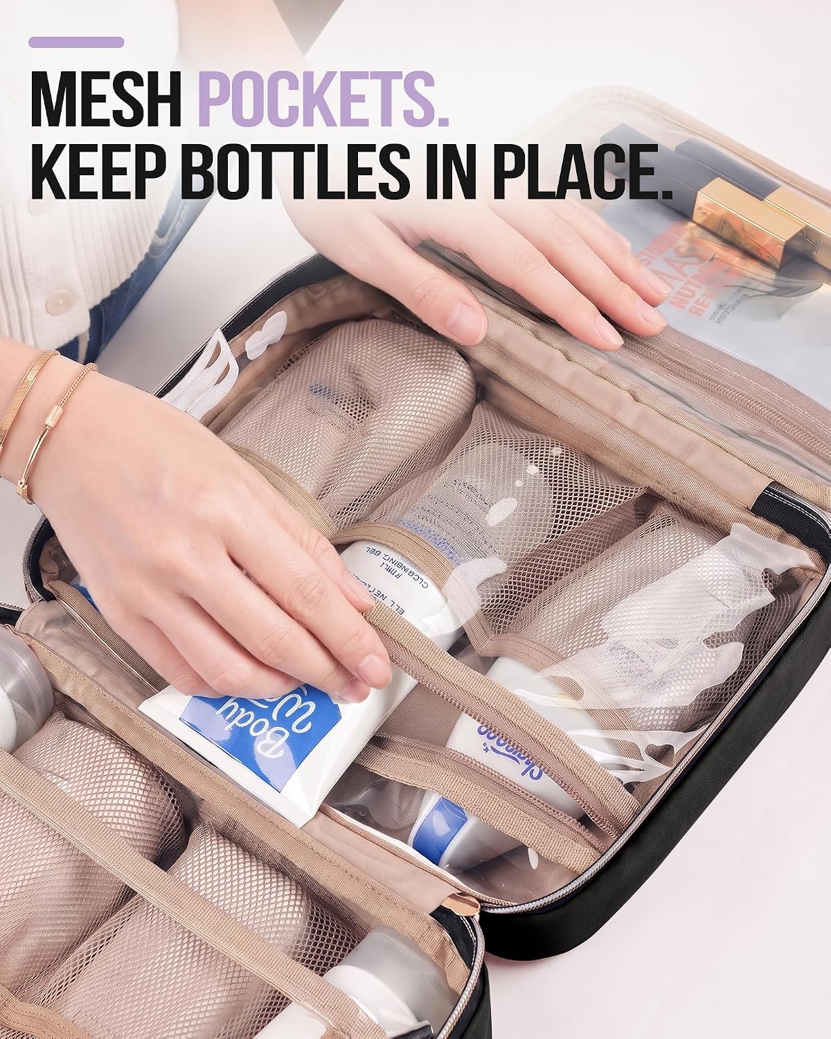Detalle 2 de NISHEL Travel Toiletry Bag Medium for Women