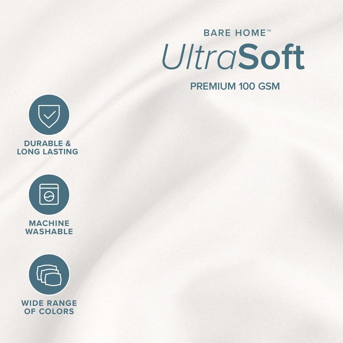Detalle 2 de Bare Home Queen Sheet Set 1800 Ultra-Soft