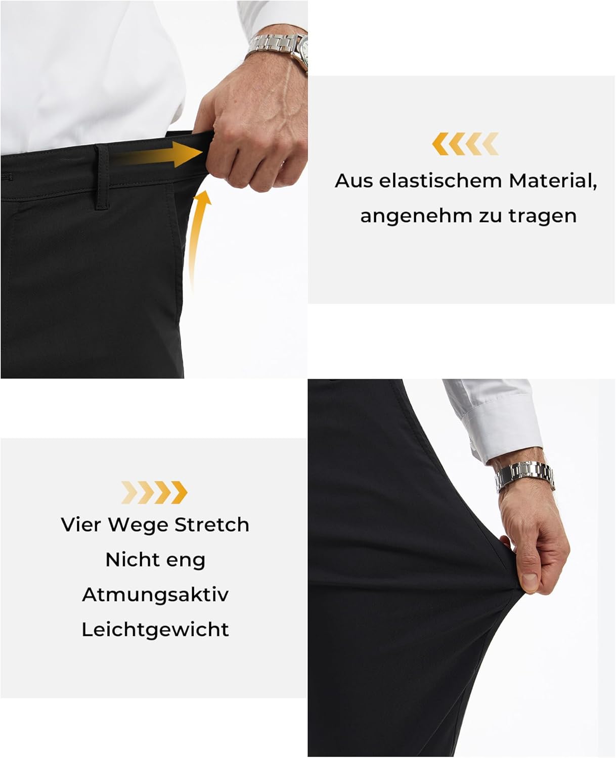 Thumbnail 3 de YYIDATON Herren-Chinohose im Slim-Fit: Super Stretch für Business & Freizeit