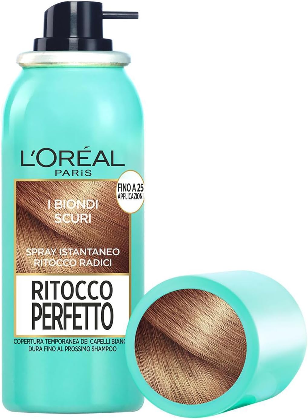 Detalle de L'Oréal Paris Spray Ritocco Perfetto, Spray Istantaneo per Radici e Capelli Bianchi – Biondo Scuro, 75 ml