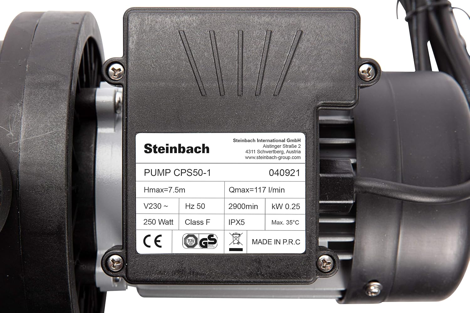 Thumbnail 5 de Steinbach SPS 50-1: Pompa a filtro auto-aspirante 117 l/min, 250 W, 230 V, colore nero