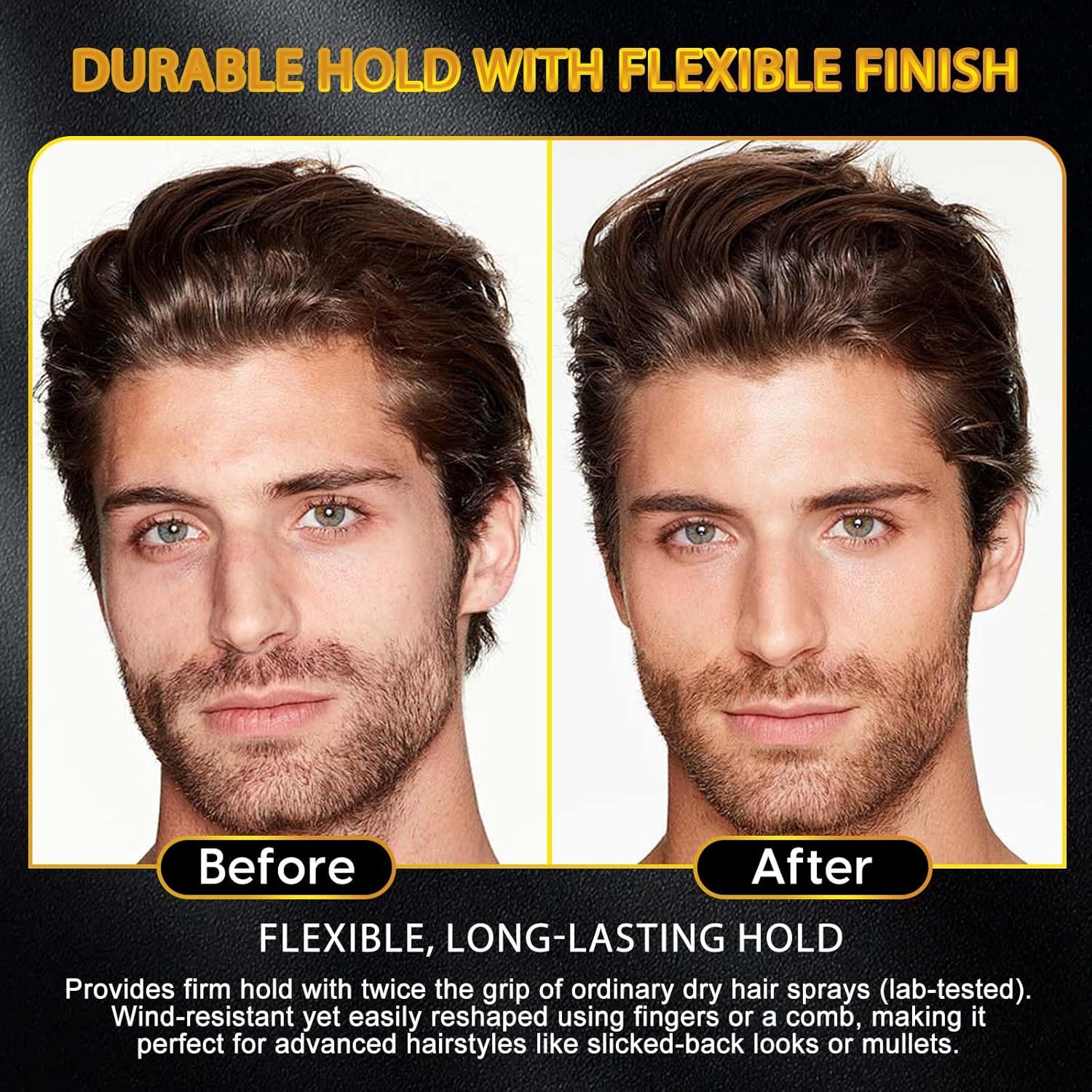 Detalle de NIFEISHI Hair Styling Powder for Men — 2-Pack, 1.05oz Each, Volumizing Texture Powder