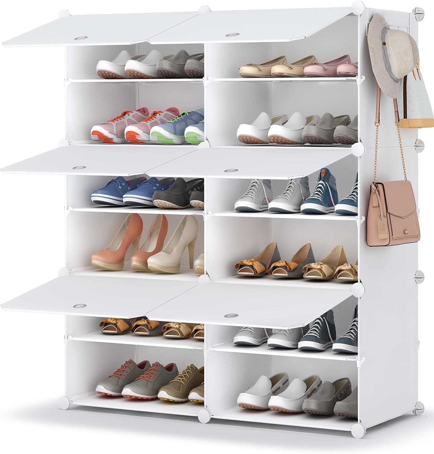 Detalle de HOMIDEC Shoe Rack 6-Tier 24-Pair Shoe Organizer 👞
