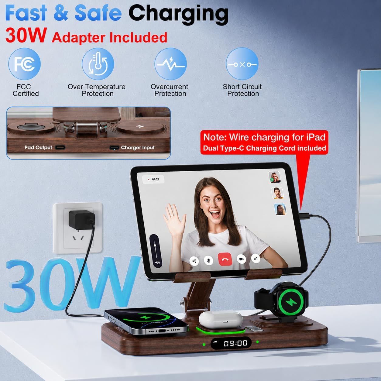 Detalle de Wireless Charging Station, 6-in-1