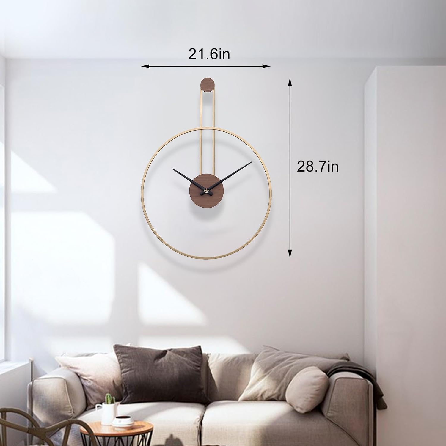 Thumbnail 4 de GANDDOBE Wanduhr 60 cm Gold