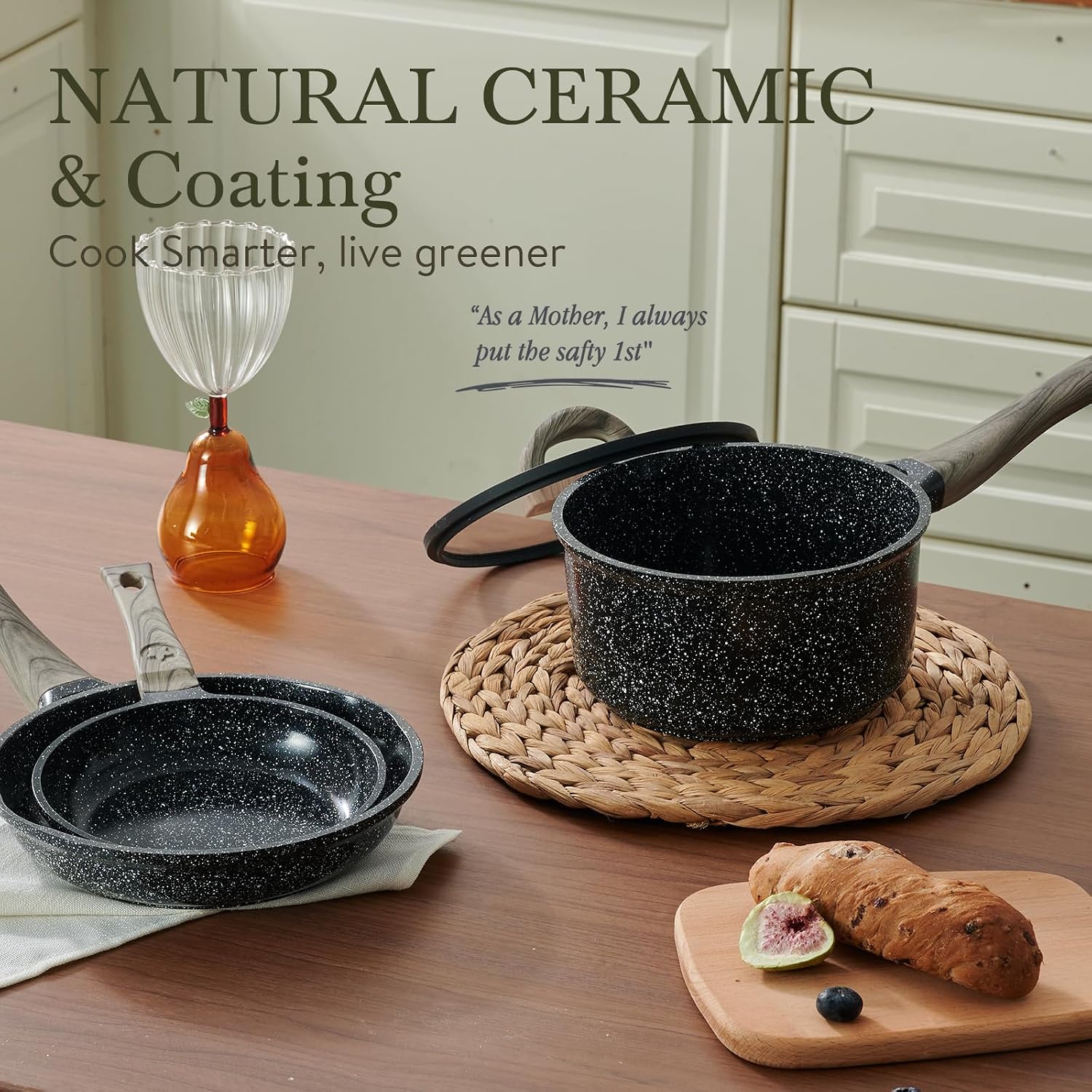 Thumbnail 6 de USELUCK 22-Piece Ceramic Cookware