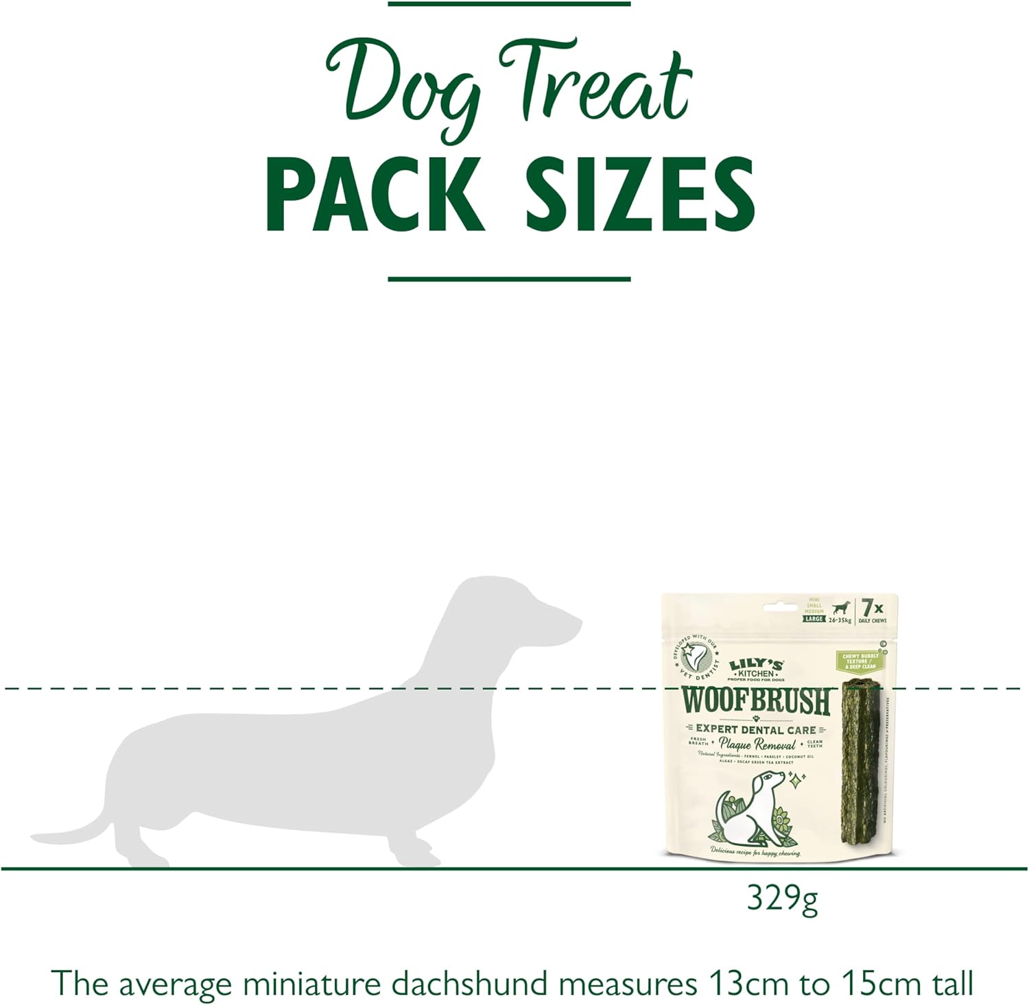 Thumbnail 6 de Lily's Kitchen Woofbrush Grand bâtonnet dentaire à mâcher pour chiens adultes – 7 x 47 g