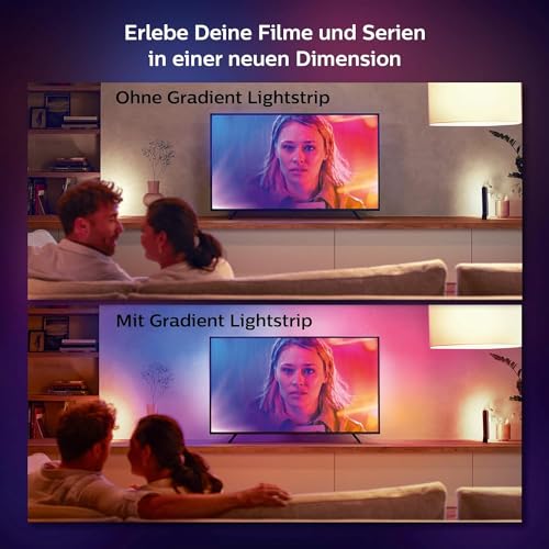 Thumbnail 7 de Philips Hue Gradient Lightstrip 65 Zoll – dimmbar, curvature für TV mit 16 Mio. Farben