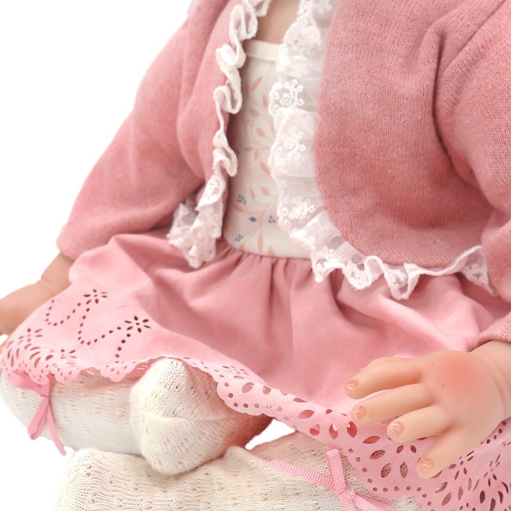 Detalle 2 de Doll Clothes for 18-20 Inch Baby Dolls: 2-Pack Outfits (43-50 cm) with Coat, Headband and Socks
