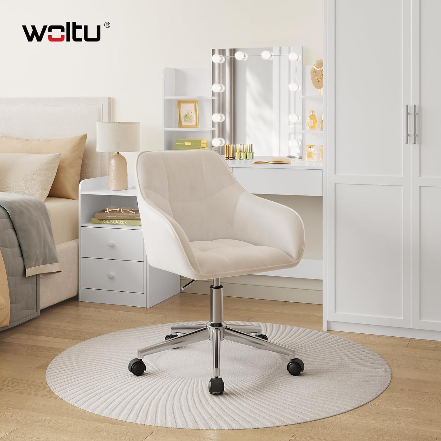 Detalle 2 de WOLTU Homeoffice Drehstuhl bis 150 kg