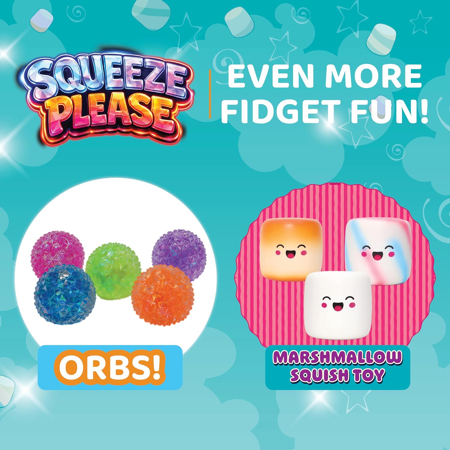 Thumbnail 6 de PlayMonster 26363 Squeeze Please Marshmallow Fidget Toys, 3-Pack, Slow-Rise Foam