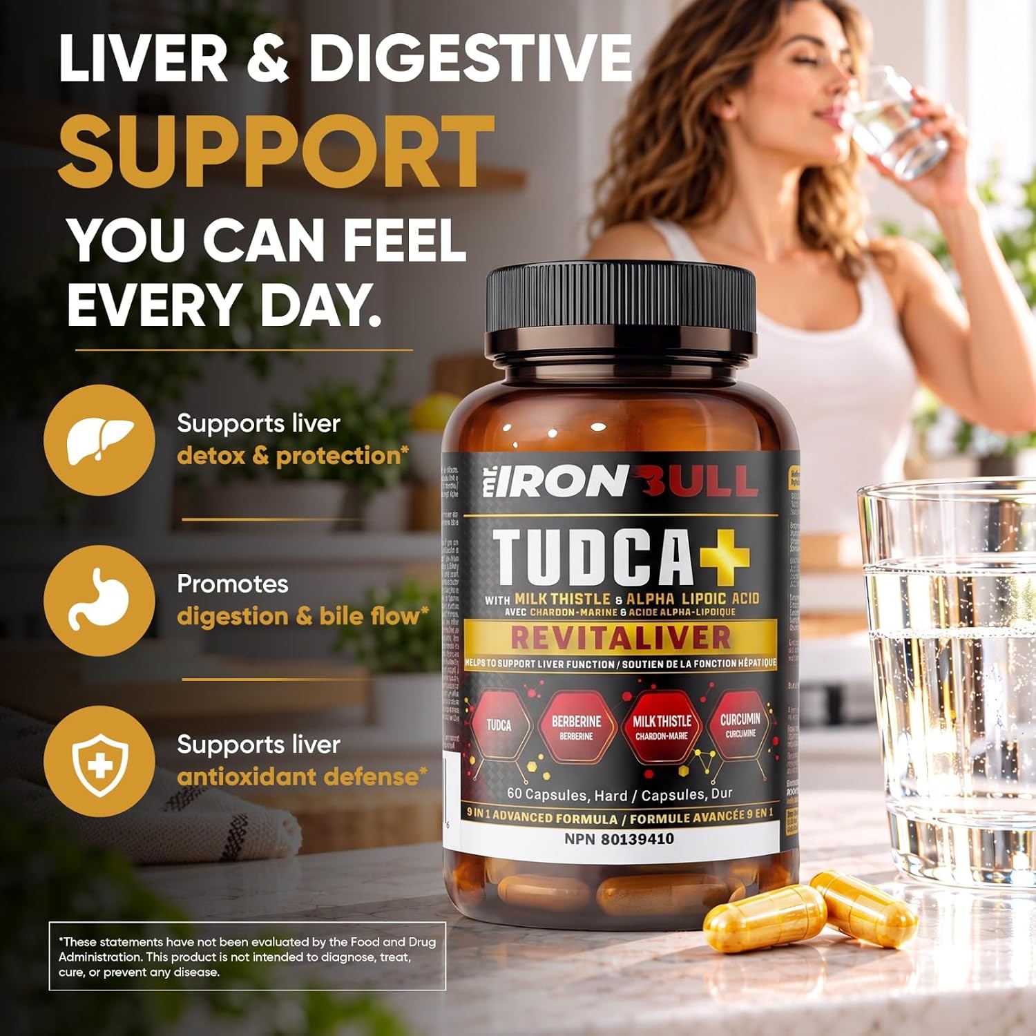 Detalle de Liver Support Supplement with 500 mg TUDCA