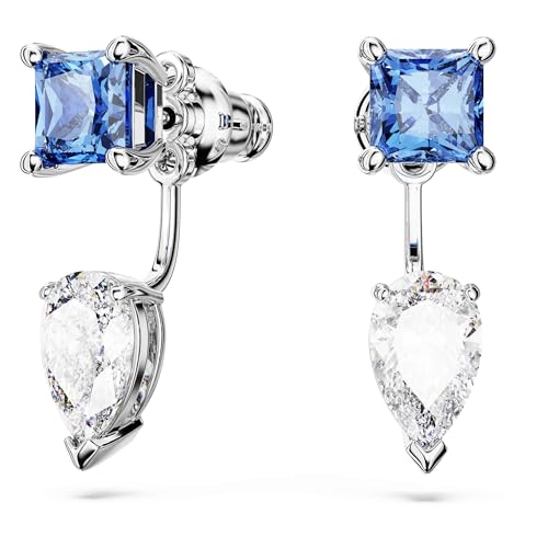 Detalle de Swarovski Pendientes Ear Jacket Mesmera – Tallas mixtas, azules, desmontables