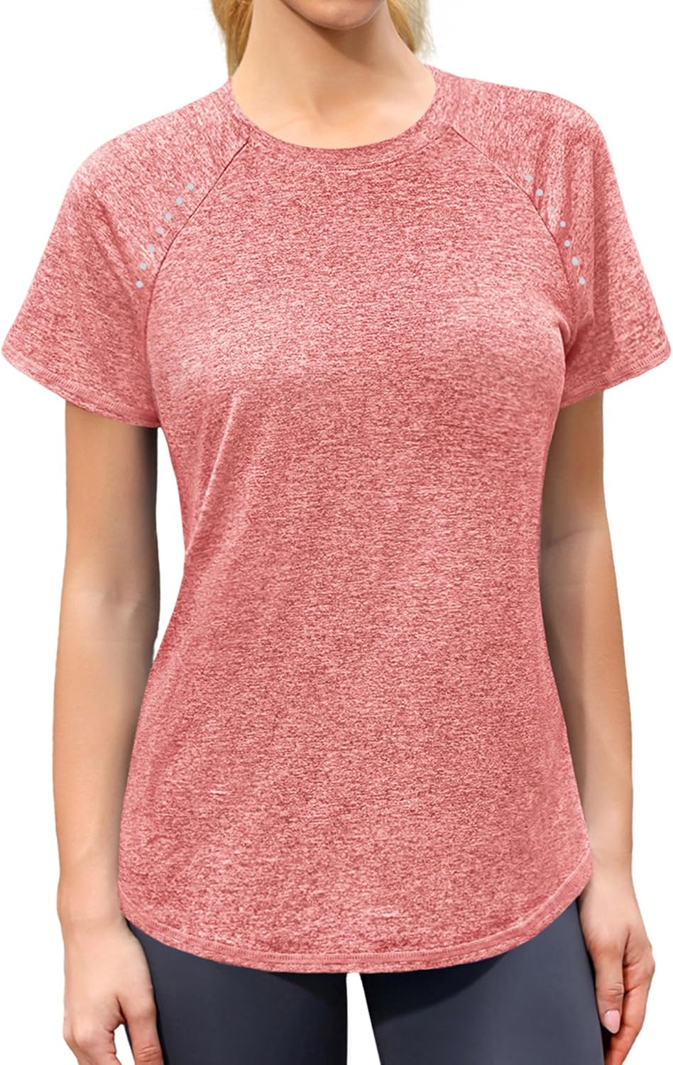Thumbnail 6 de Gyabnw T-shirt de sport femme à manches courtes col rond – tissu respirant et séchage rapide