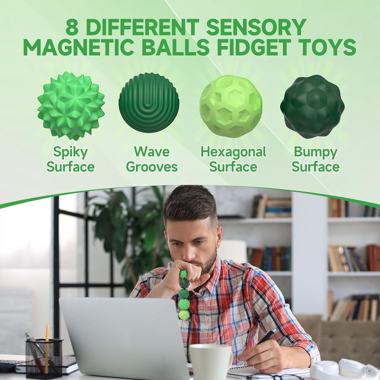 Thumbnail 4 de Bambebe Magnetische Fidget Toys 8er Set