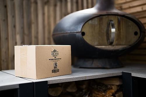 Detalle de Log Barn Encendedores Naturales – Caja de 200, pastillas de encendido para barbacoa y estufas de leña