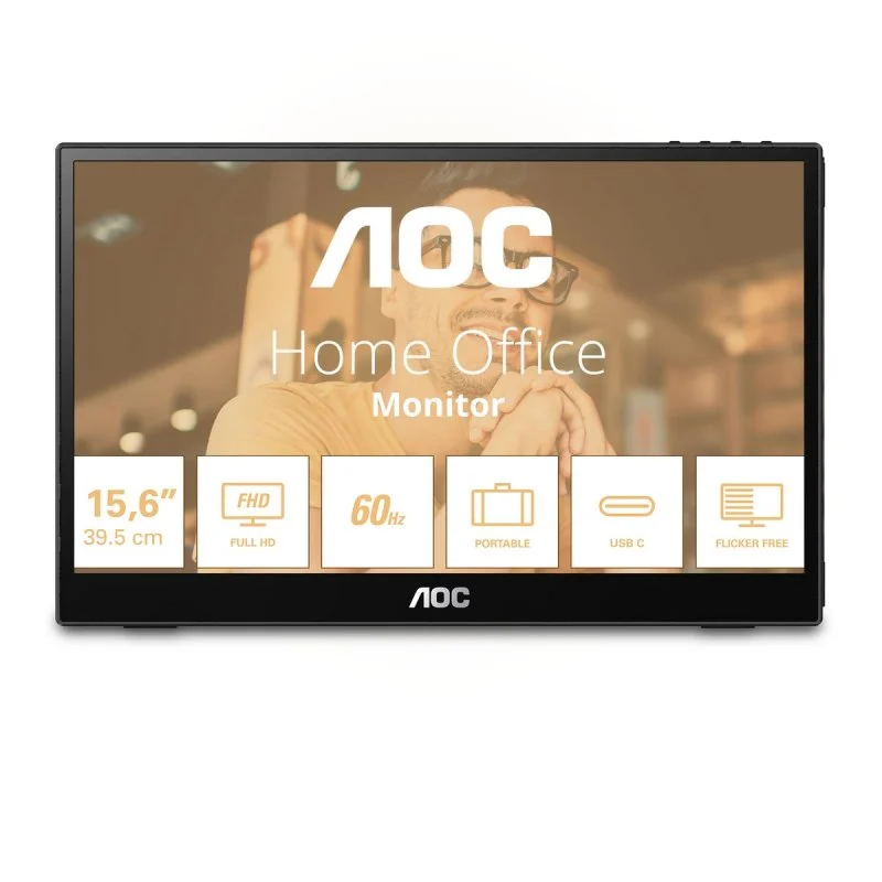 Thumbnail 3 de Monitor AOC T2 16T3EA 15.6" Full HD IPS USB-C VESA