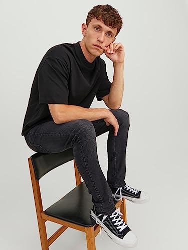 Thumbnail 4 de JACK & JONES Herren Jeans JjiGlenn Schwarz Slim-Fit 36W/32L