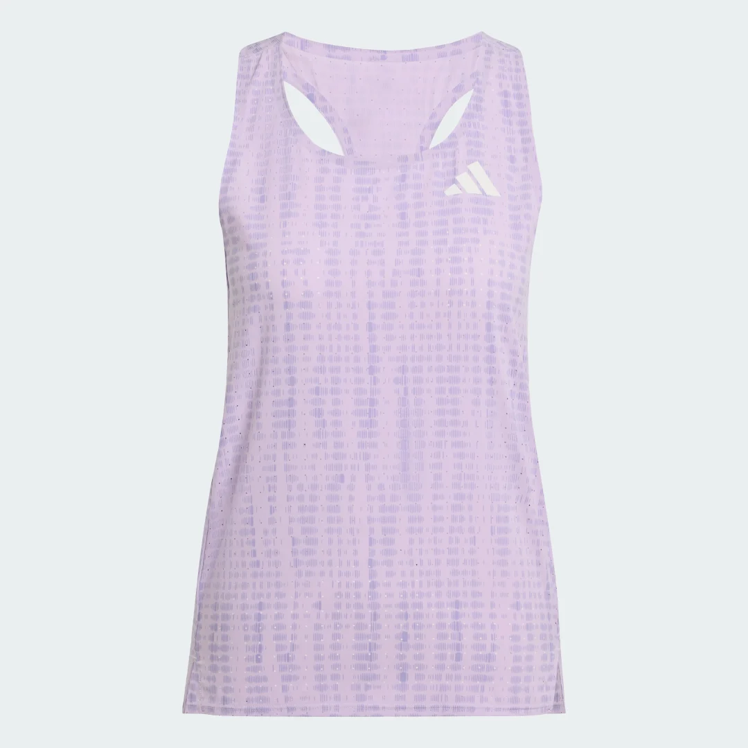 Detalle 2 de Camiseta sin mangas Adizero Running de Adidas — violeta