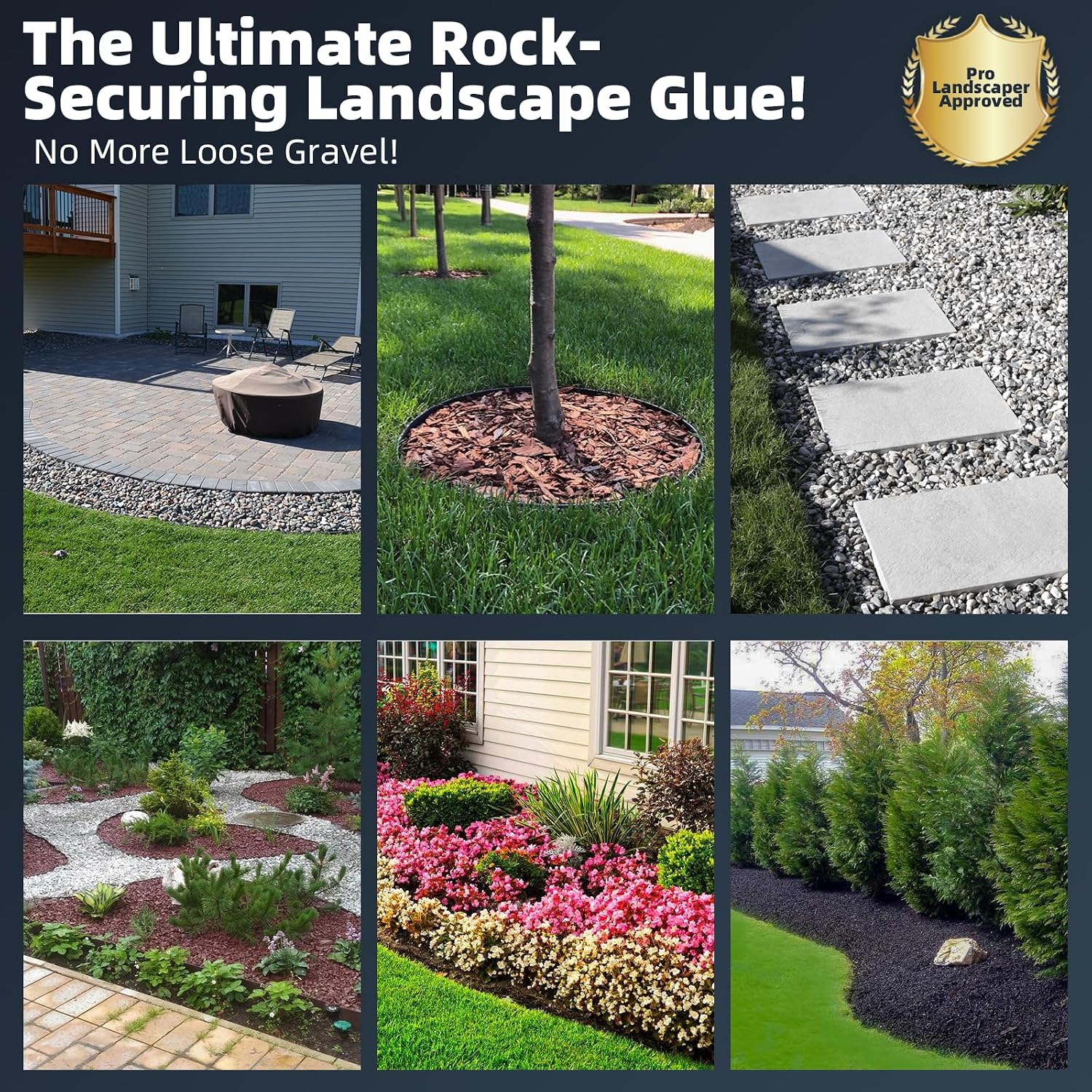 Thumbnail 6 de Shabebe Rock Glue for Landscaping, 2-Gallon Gravel and Mulch Binder