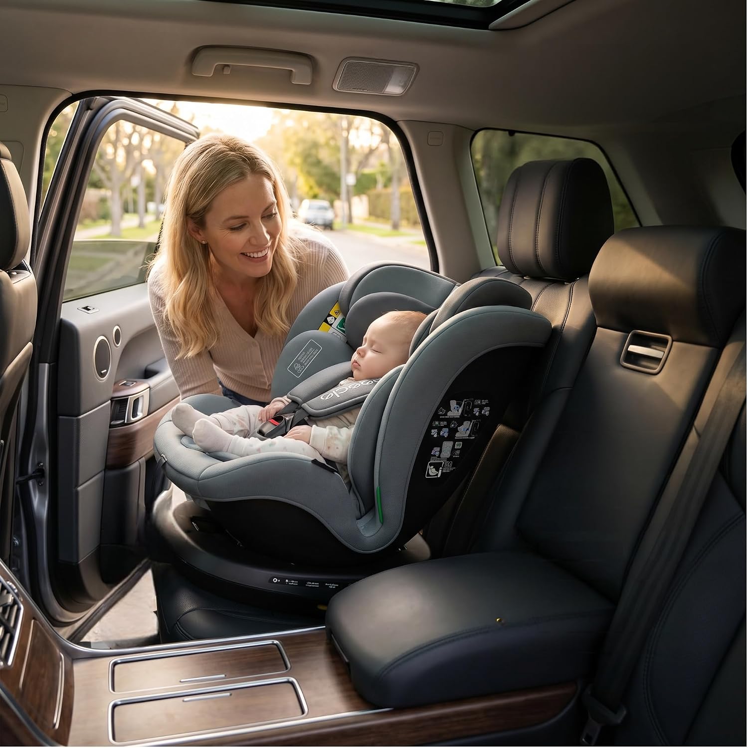 Thumbnail 6 de Reecle Kindersitz 360° drehbar i-Size mit ISOFIX | 0–12 Jahre, 0–36 kg, 5 Liegepositionen