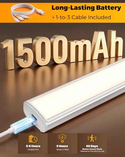 Thumbnail 4 de VenzBlomia Under Cabinet Kitchen Lights 5 Pack with Motion Sensor (25cm)