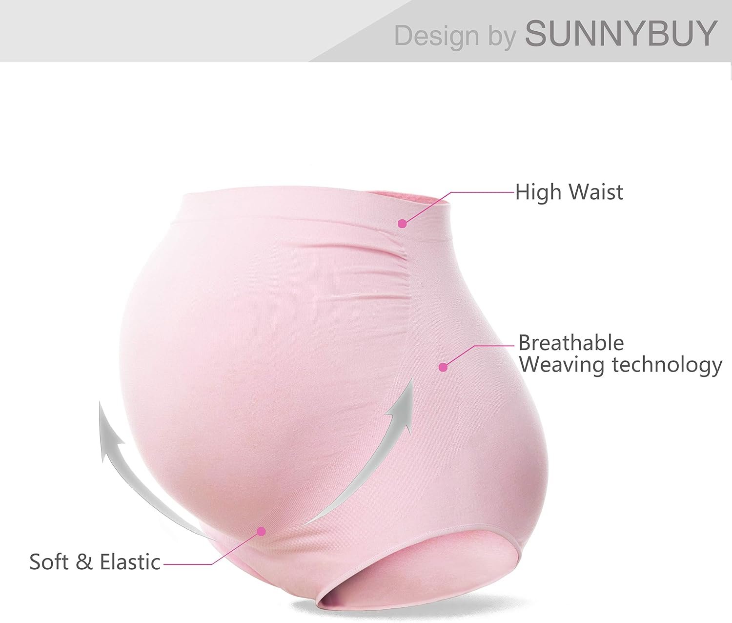 Detalle 1 de Sunnybuy Umstandsunterwäsche Hochtaillie Überbauch