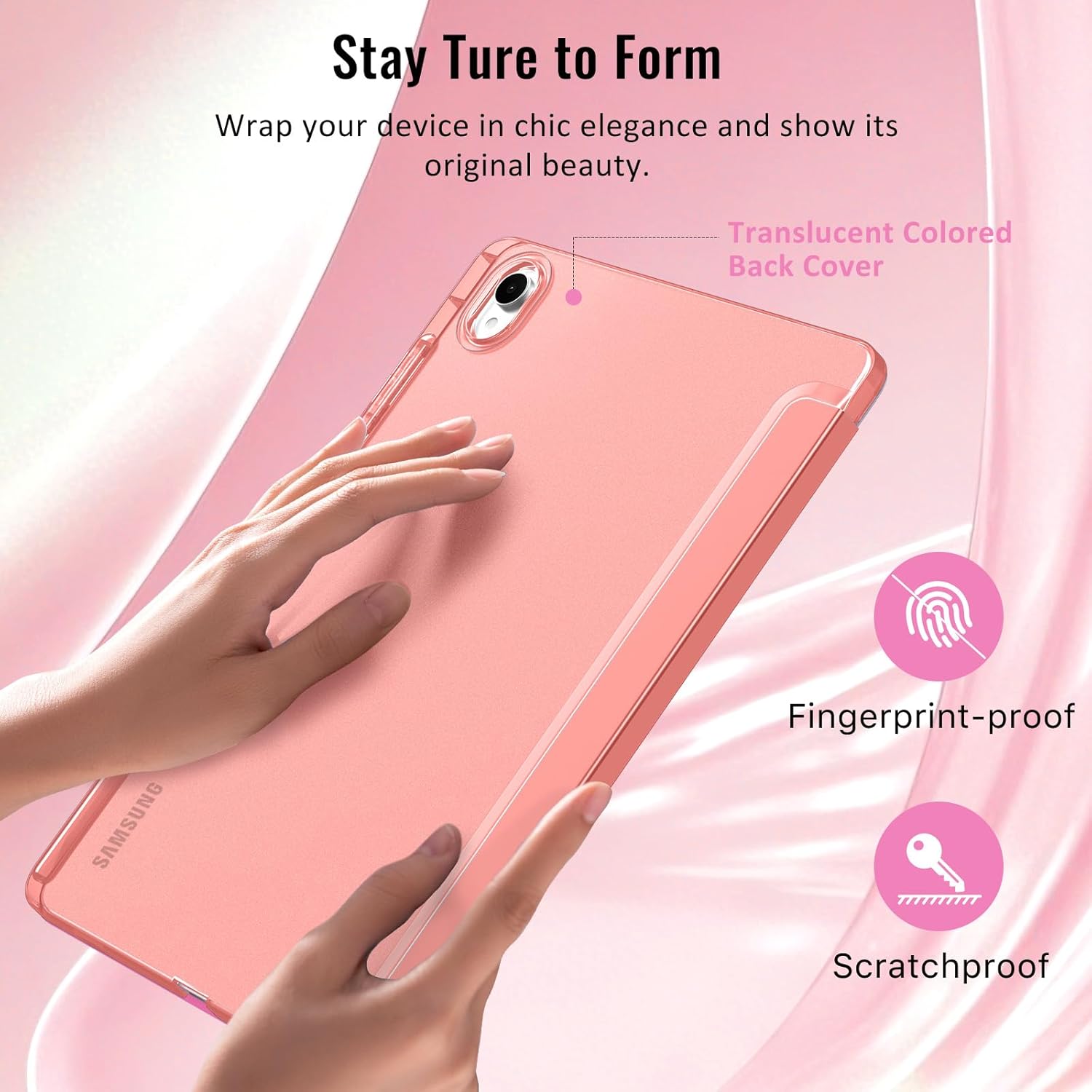 Thumbnail 4 de MoKo Hülle für Samsung Galaxy Tab S11 11 Zoll 2025 – Slim Tri-Fold mit Stifthalter, Auto Wake/Sleep, transparente Rückseite