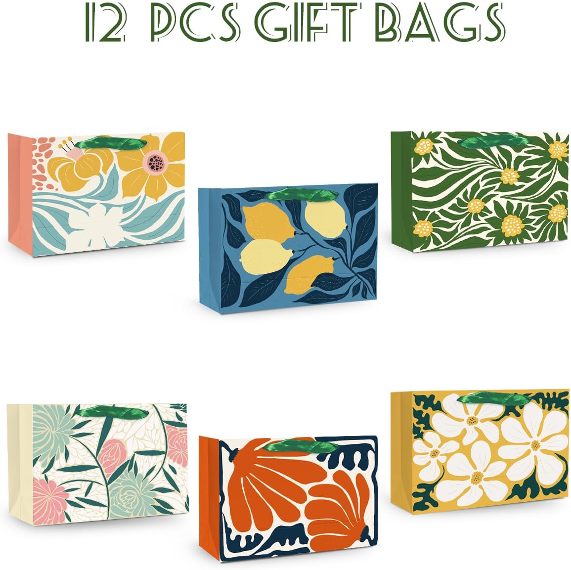Detalle de Qiqee paper gift bags, 6.3 x 4.7 x 2.4 inches