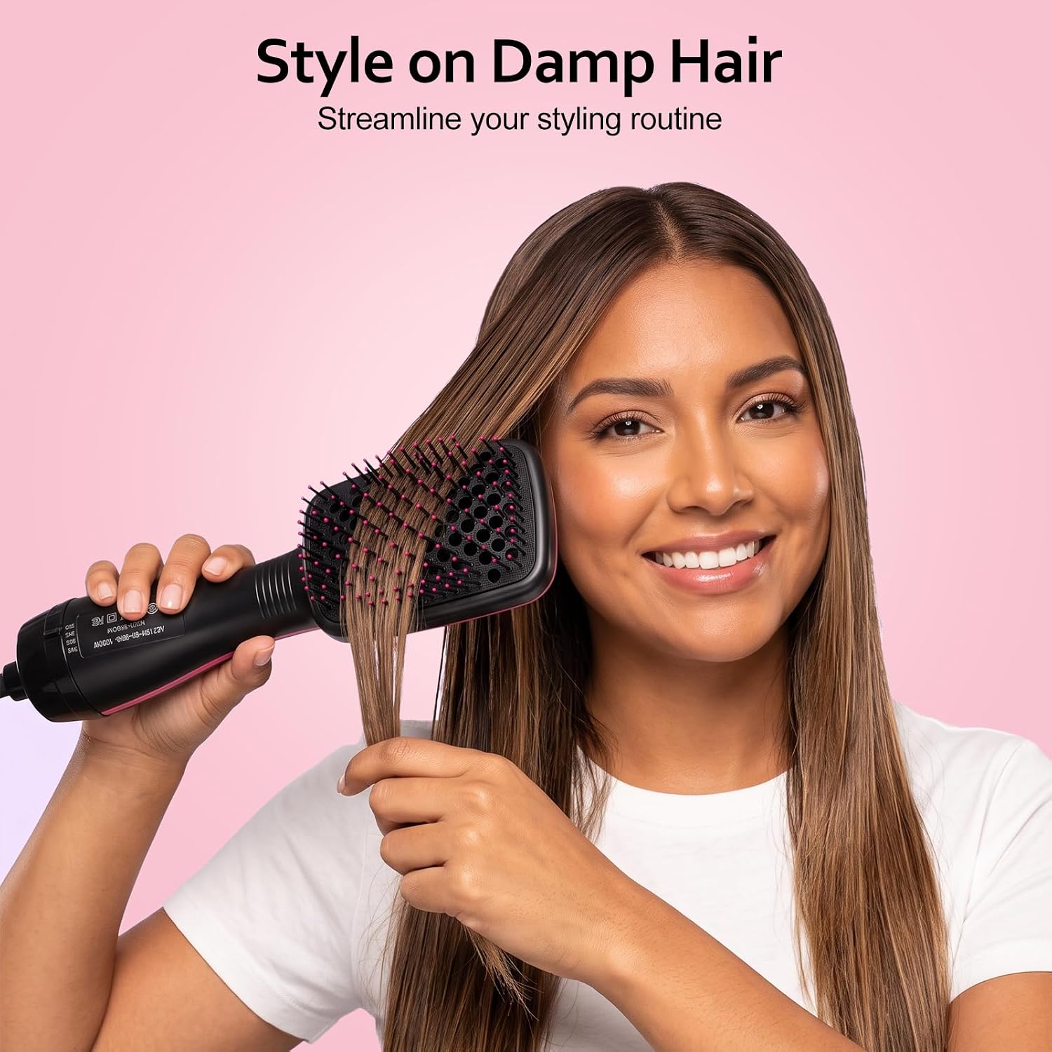 Detalle de Sonew HZU-Sonew-JM08518-02 Hair Dryer Brush, 3 Settings, 1000 W