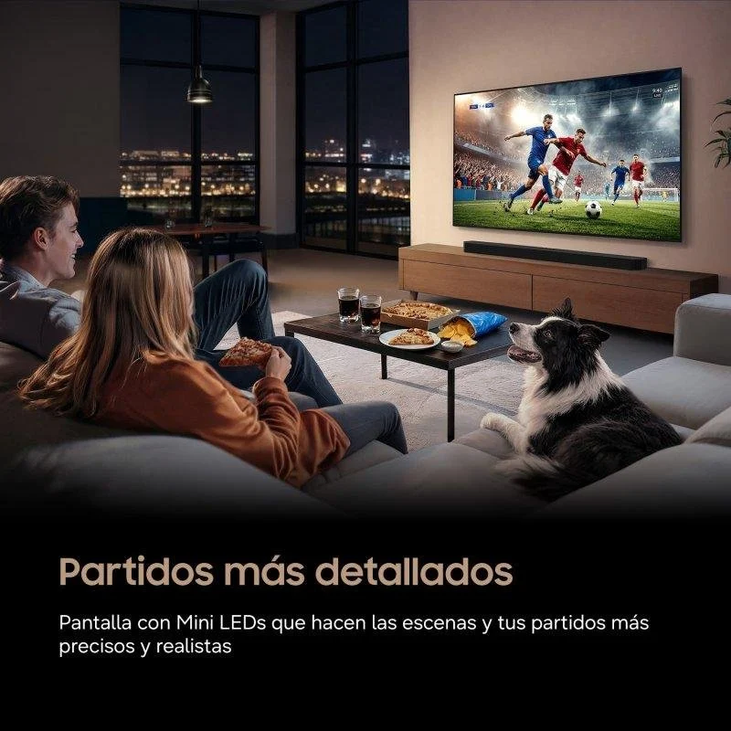 Detalle de TV Samsung Mini LED TU55M72HAUXXC 55" 4K UltraHD 120 Hz, Tizen y HDR10+ — cine en casa y streaming en familia