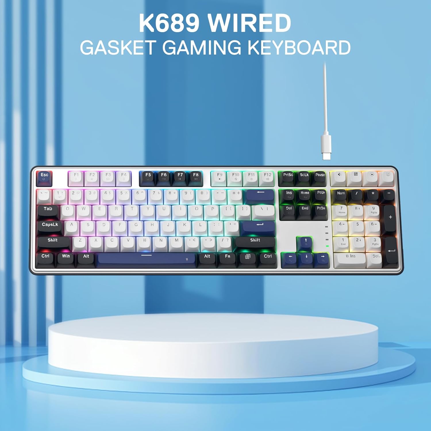 Thumbnail 6 de Redragon K689 Wired Gasket RGB Gaming Keyboard (104 keys + extra 4 hotkeys)