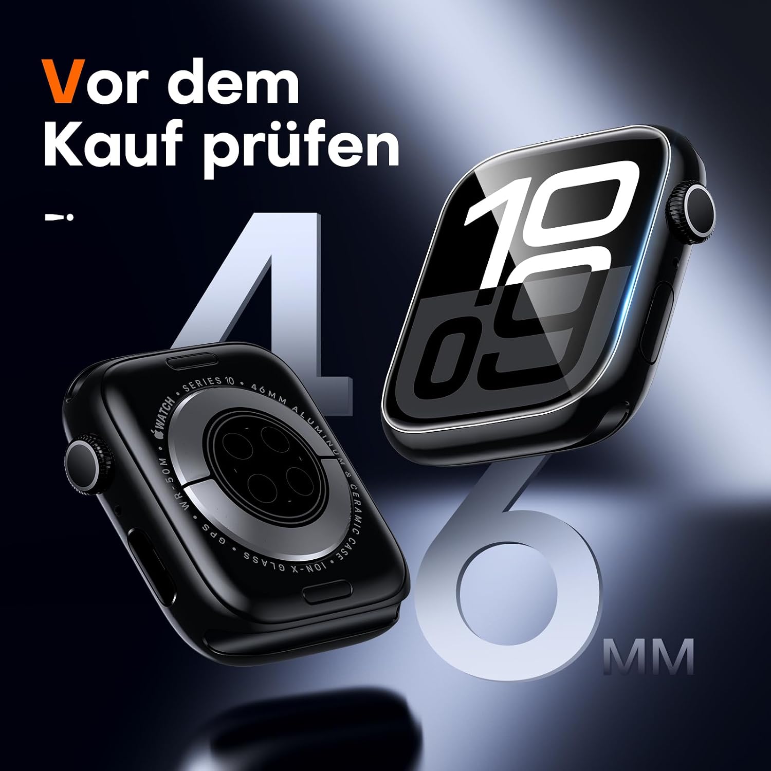 Detalle 2 de L K Apple Watch Schutzfolie 46 mm 8er Set