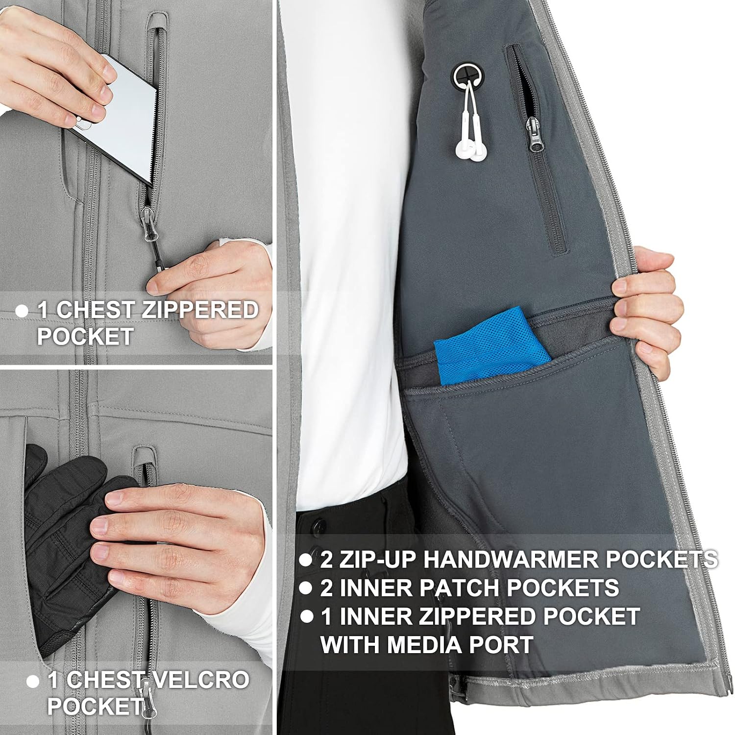 Thumbnail 4 de 33,000ft Mens Softshell Gilet
