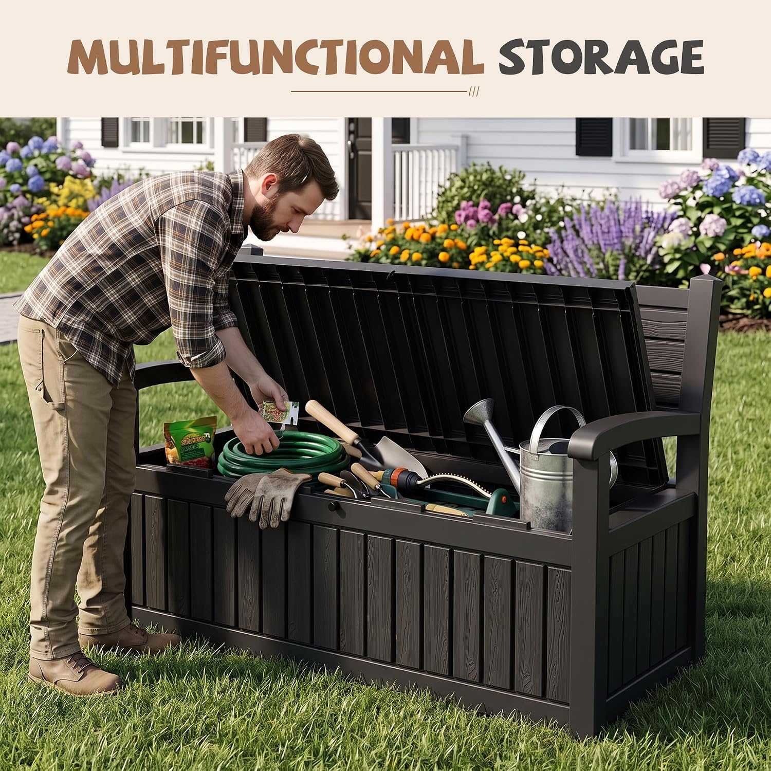 Thumbnail 6 de EFU Outdoor Storage Bench 120 Gallon