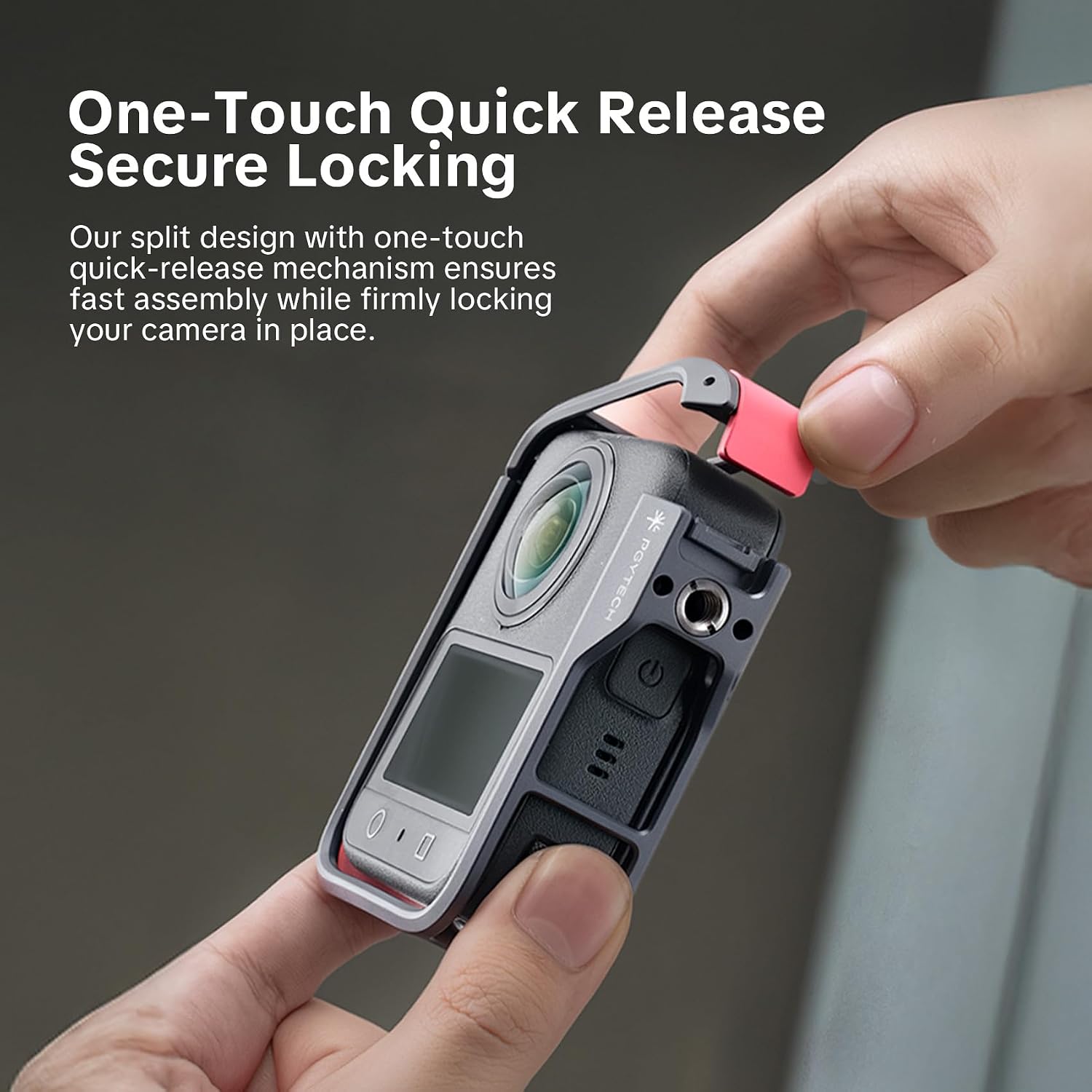 Thumbnail 1 de PGYTECH Camera Cage for DJI OSMO 360 — Durable Aluminium Alloy Protection with Quick-Release and Mounting Options