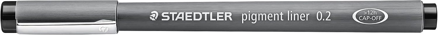 Detalle de STAEDTLER 308 WP4 Pigment-Liner: 4 Schwarzlinien in stabler Box (0,1–0,7 mm)