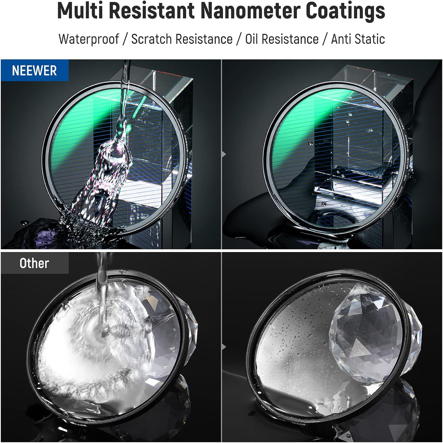 Thumbnail 6 de NEEWER 49mm Blue Ridge Filter Anamorphic Bloom