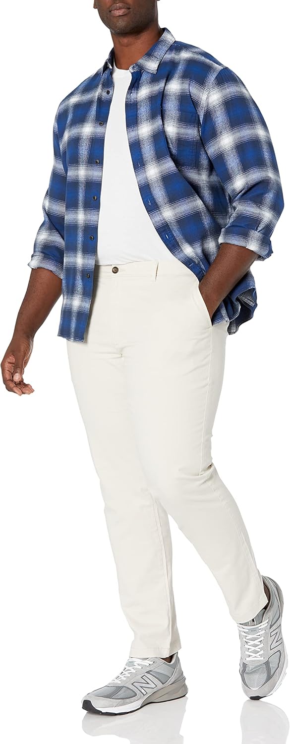 Thumbnail 3 de Amazon Essentials pantaloni chino elasticizzati casual skinny uomo, vestibilità aderente cachi