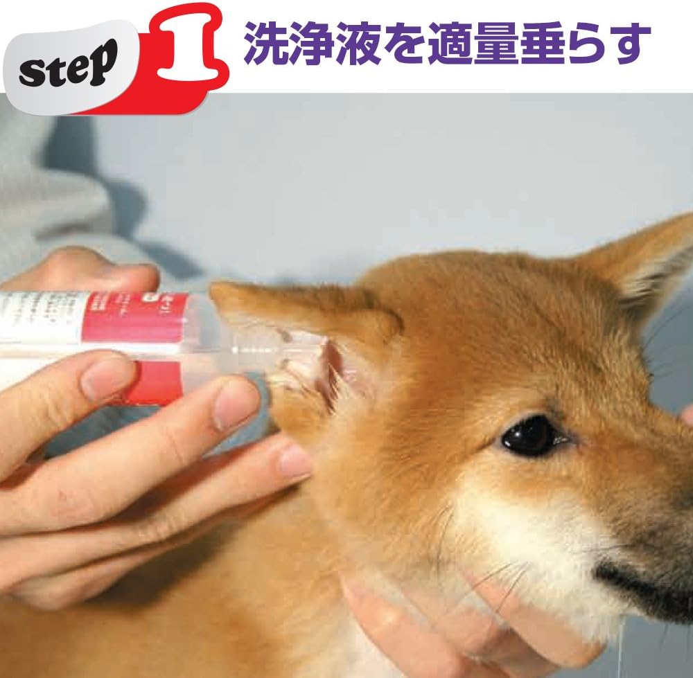 Detalle 2 de トーラス 耳クサイヤー 2260850 犬用耳洗浄剤 50ml・炭綿棒付き