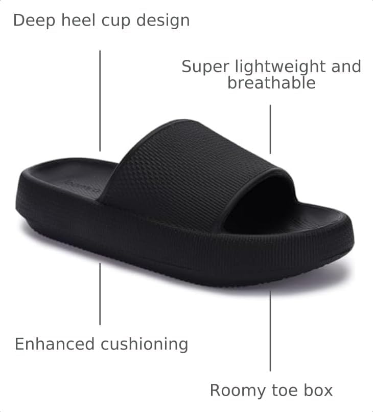 Thumbnail 2 de Joomra Pillow Slippers Thick Sole Shower Slides