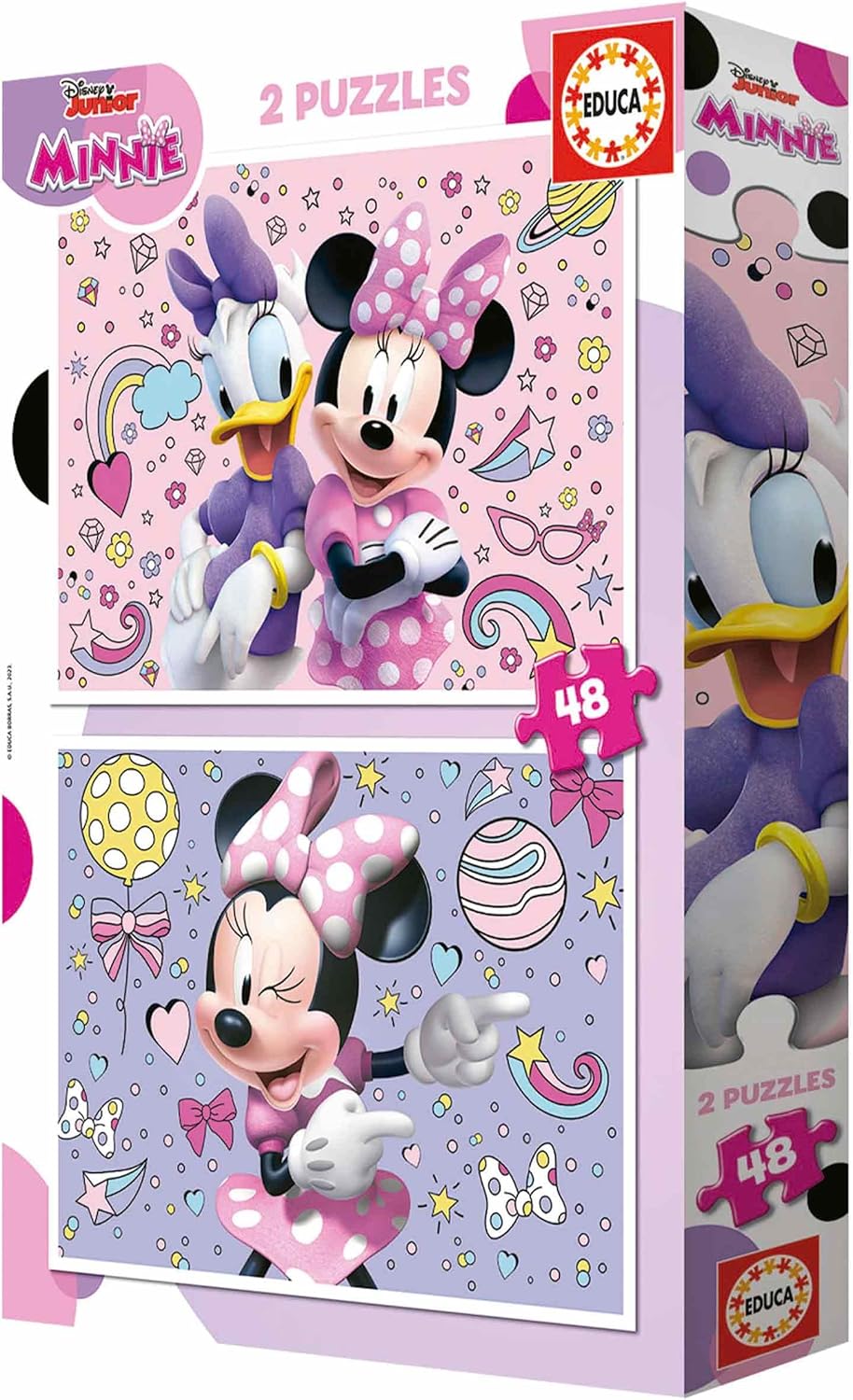 Thumbnail 3 de Educa Minnie – Ensemble de 2 puzzles enfants de 48 pièces, dès 4 ans (28 x 20 cm)