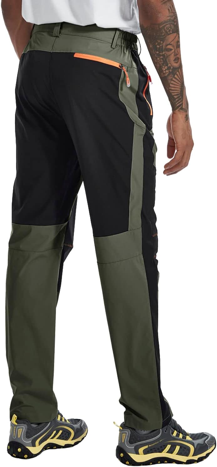 Detalle 2 de TBMPOY Men's Hiking and Work Pants, Lightweight Quick-Dry with Zip Pockets